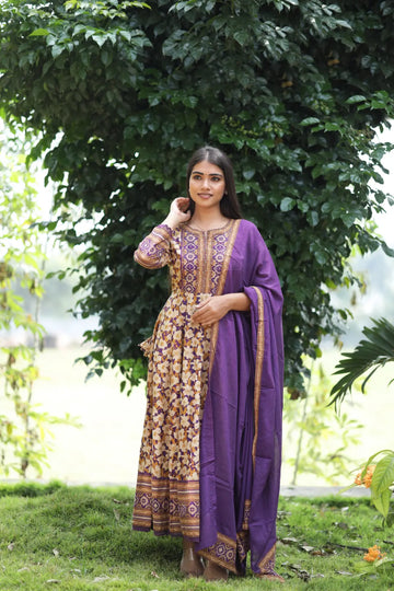 Royal Bloom Maxi kurti set