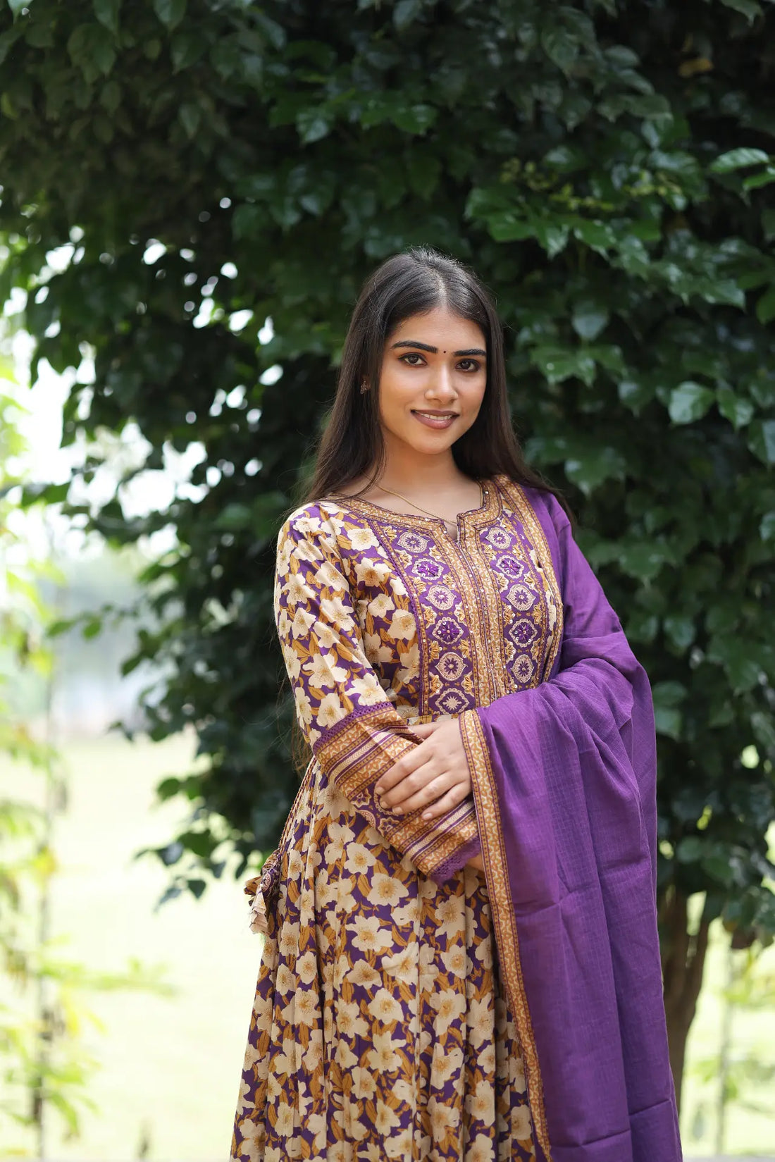 Royal Bloom Maxi kurti set