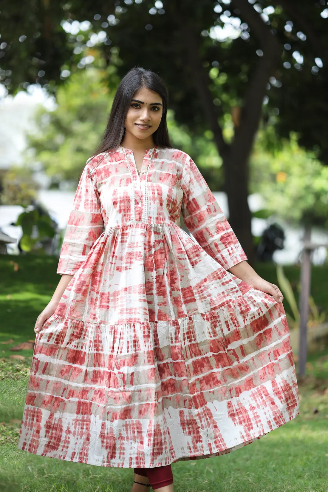 Blush Breeze umbrella Kurti