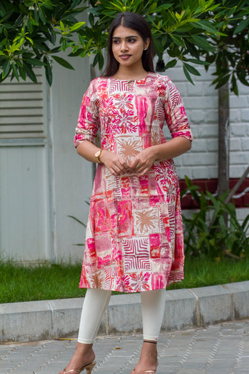 Rosewood mosaic kurti