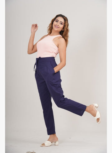 Navy Straight Pant