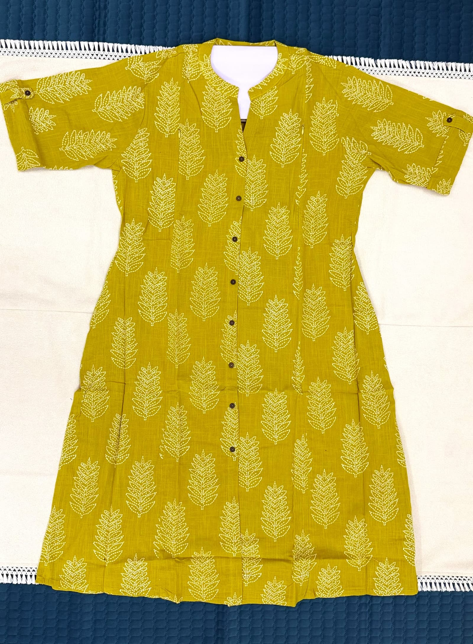 Women’s Mustard Yellow Cotton Feeding Top in Mustard Yellow