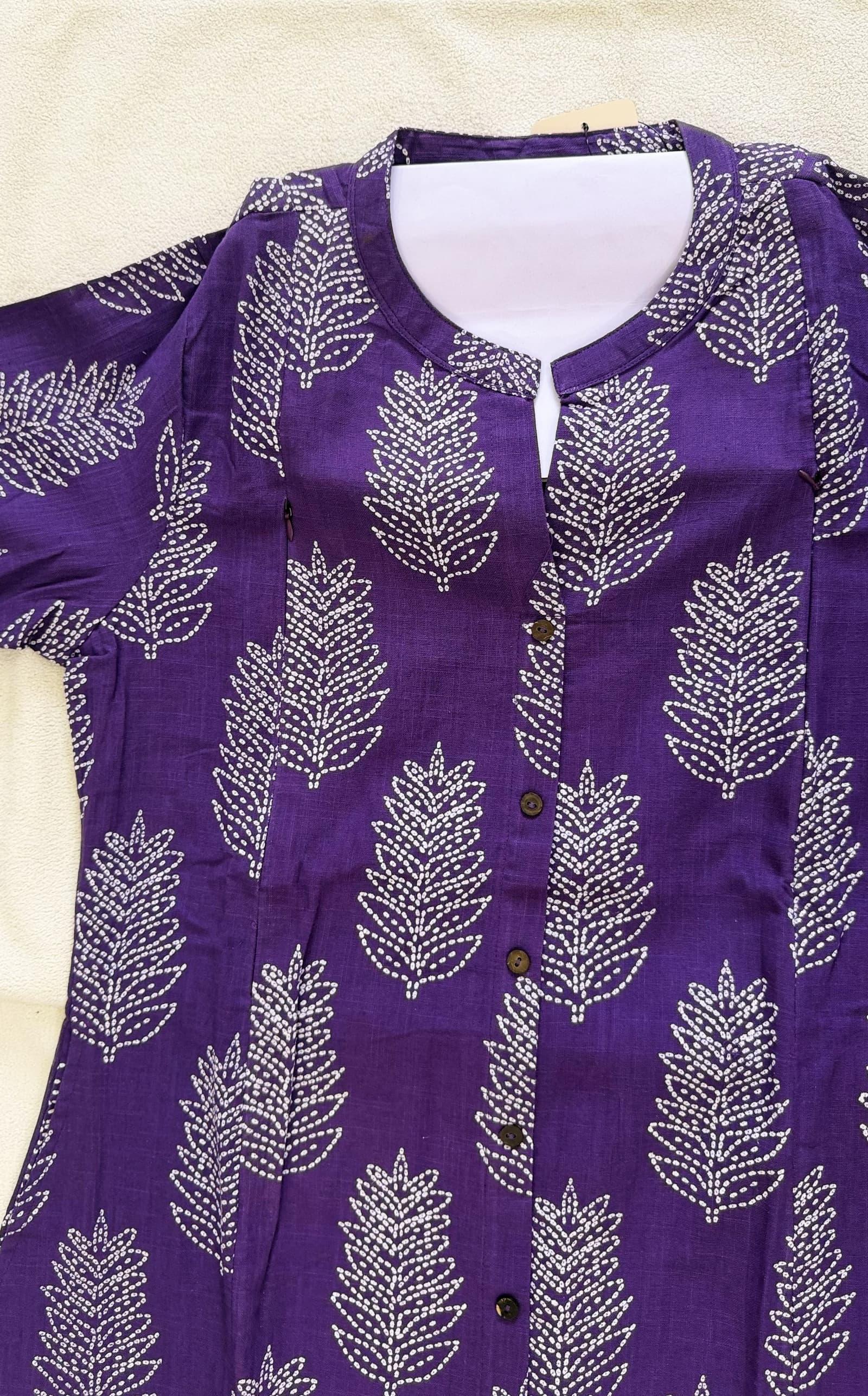 Women’s Purple Cotton Feeding Top in Purple