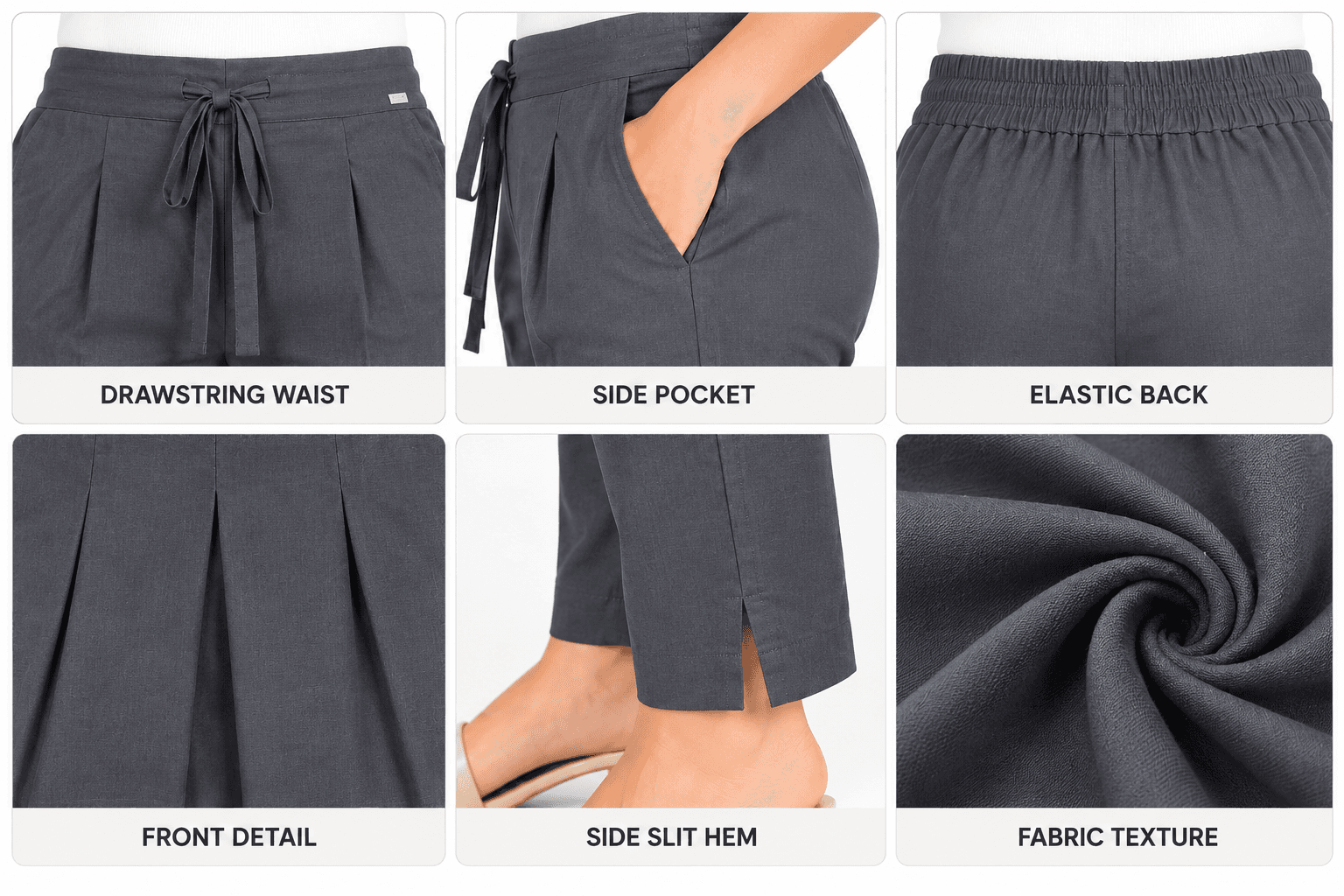 dark grey women’s pants in Dark Grey 4