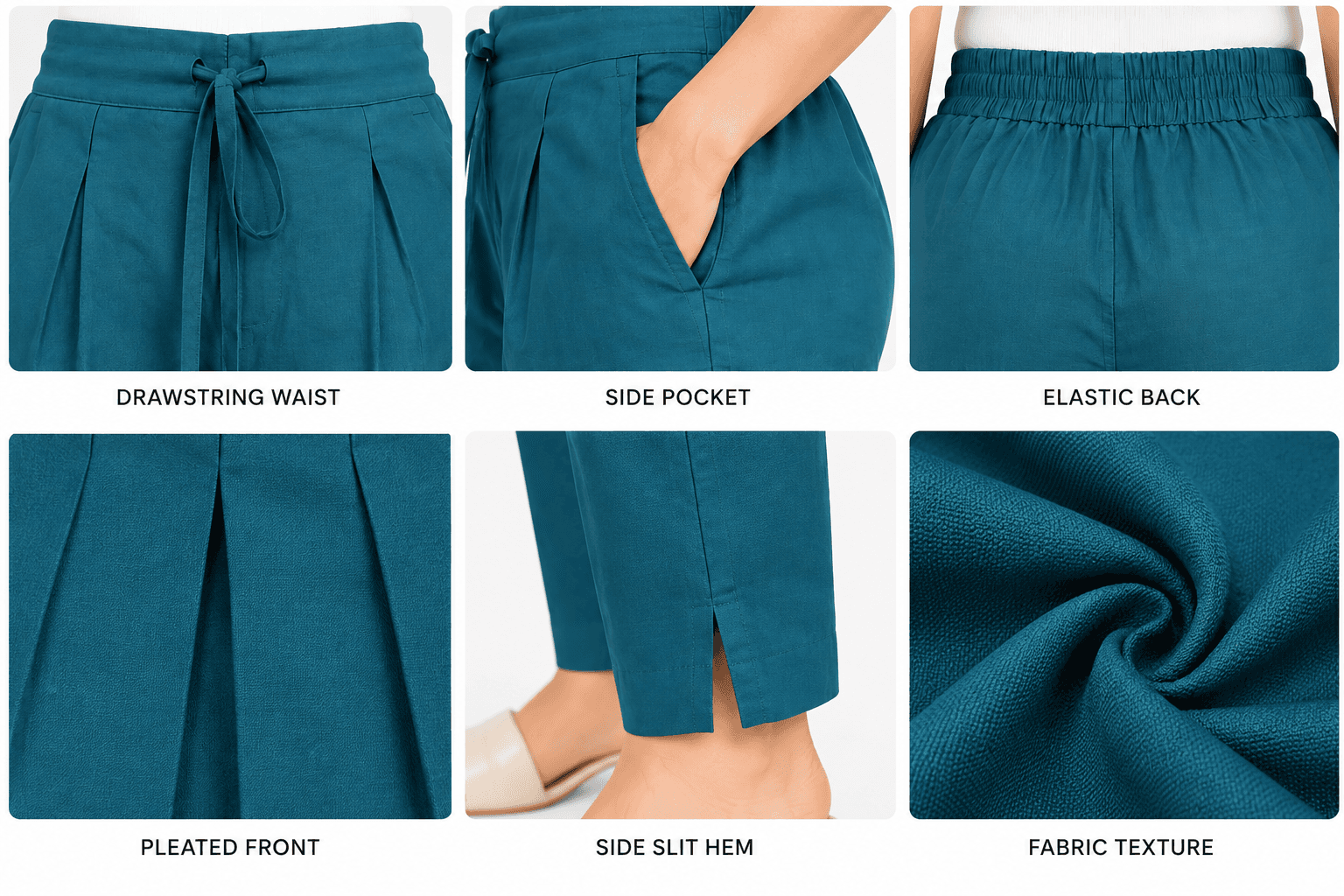 Women’s Ramar Green Straight-Fit Pants in  Ramar Green 4
