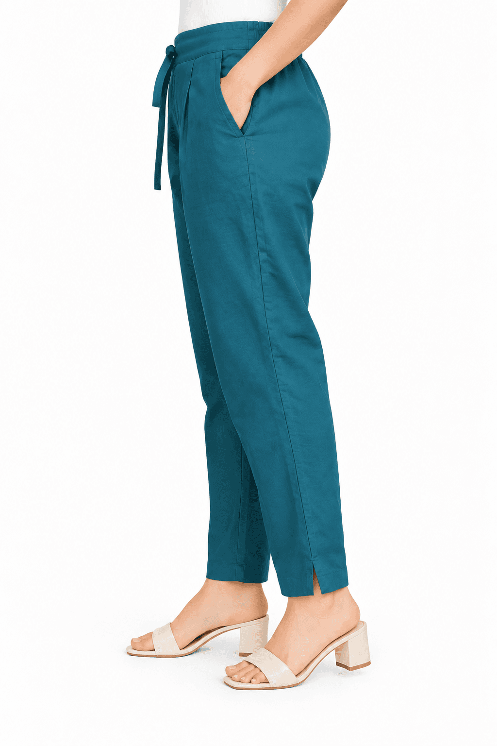 Women’s Ramar Green Straight-Fit Pants in  Ramar Green 2