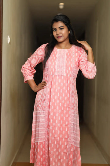 Rosewater Reverie Umbrella Kurti