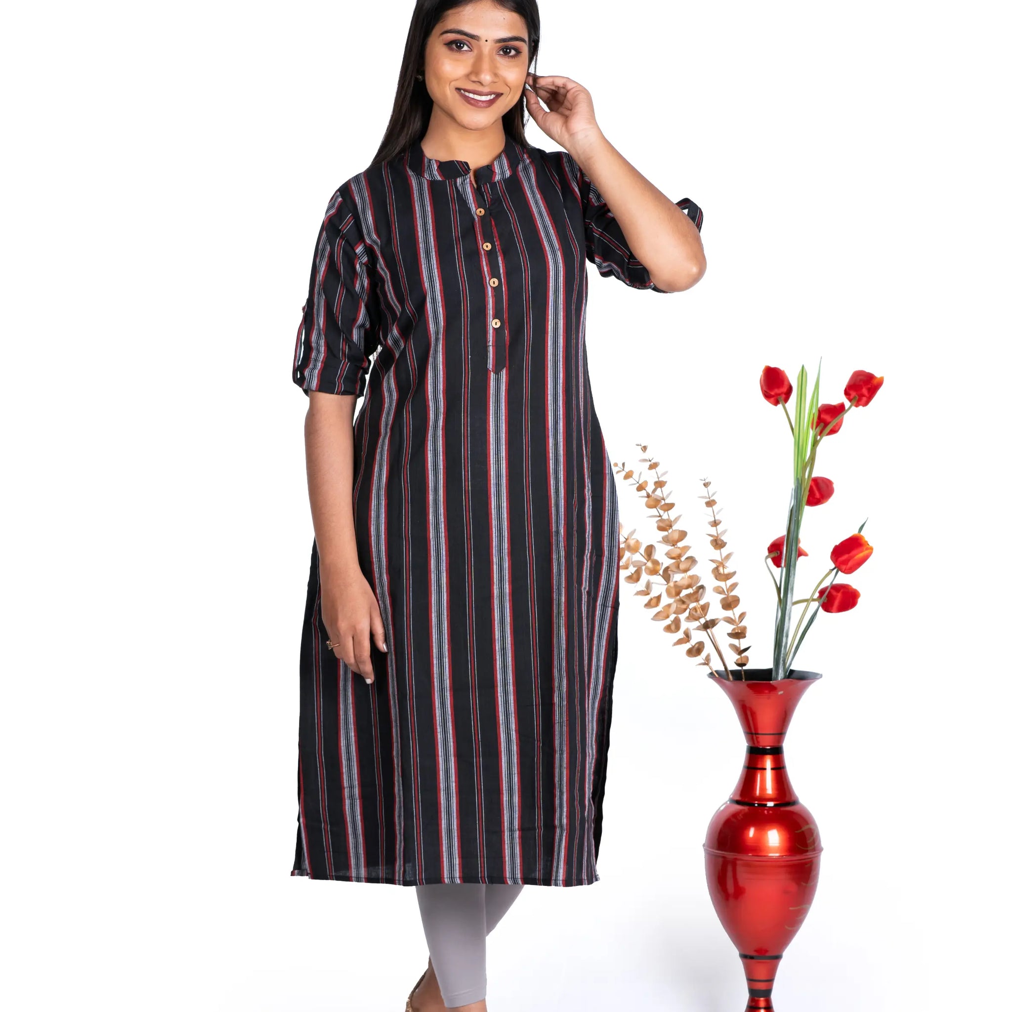 Midnight Stripes Kurta
