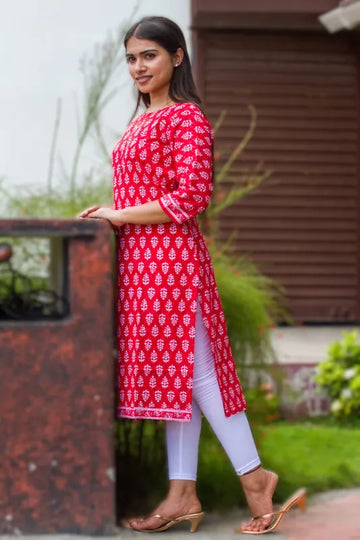 Ruby Leaf Kurta