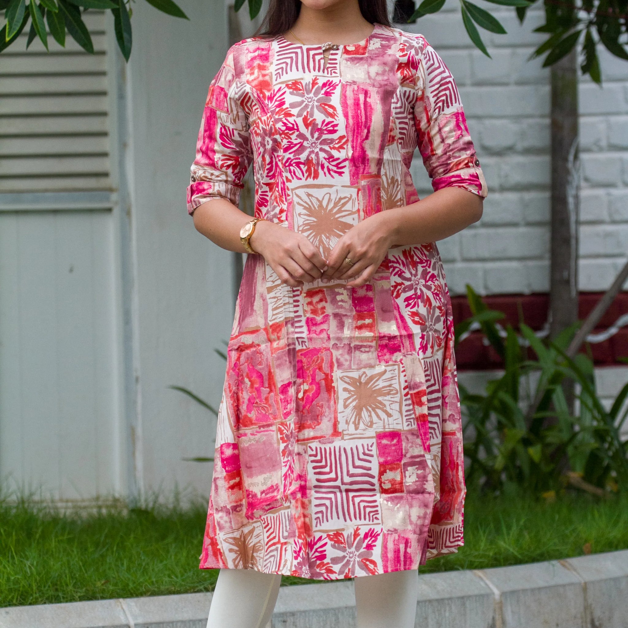 Rosewood mosaic kurti