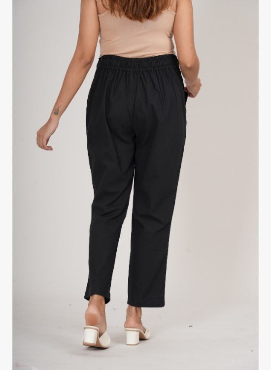 Black Straight Pant