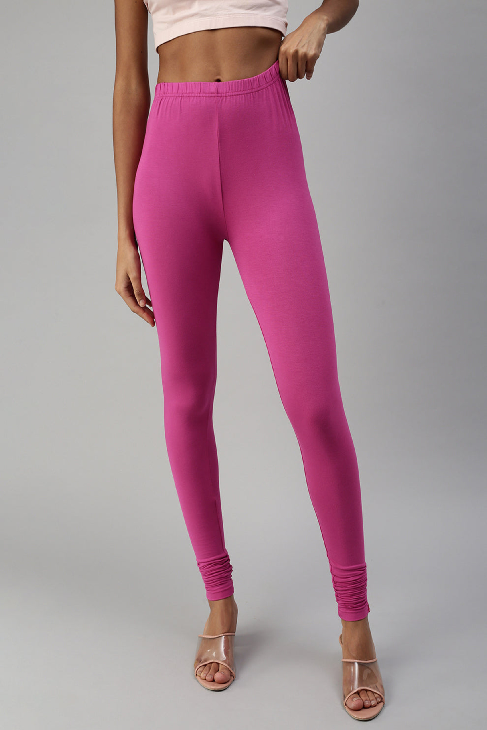 Fushia Colour Leggings