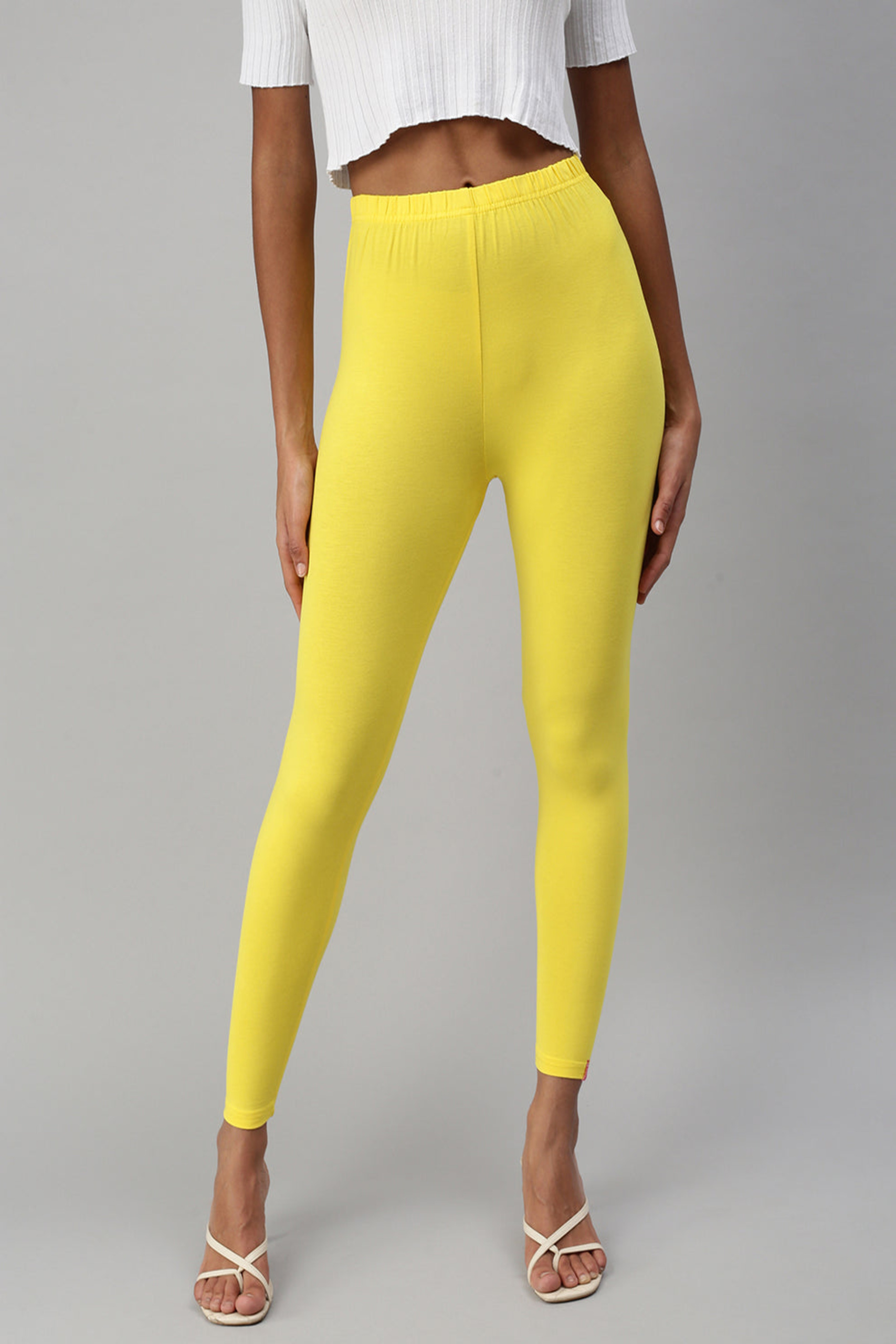Lemon Yellow Colour Ankle Fit