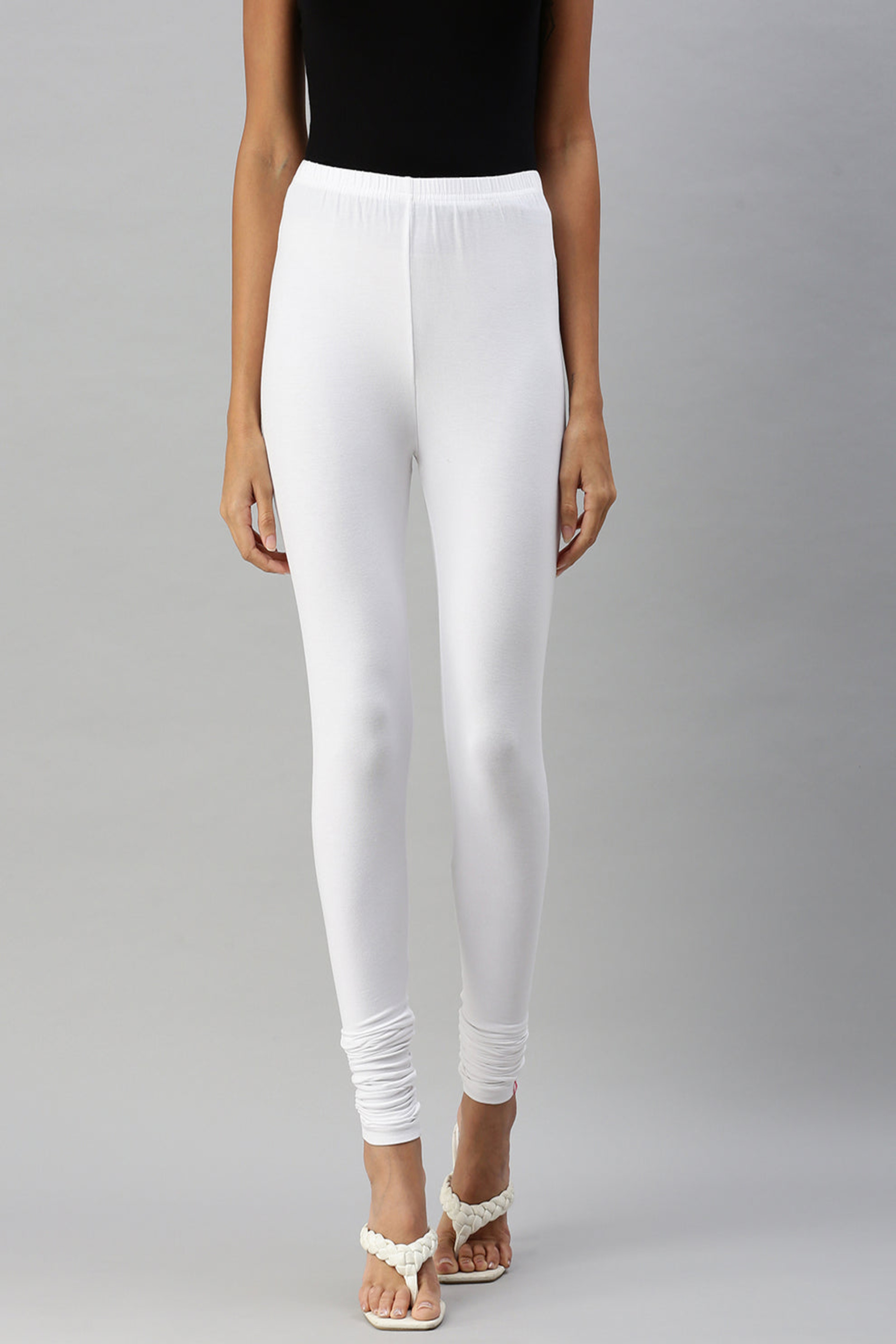 White Colour Leggings